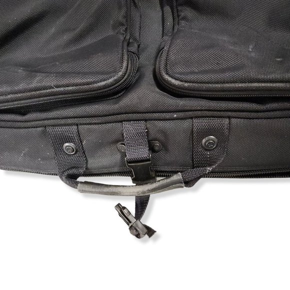 Briggs & Riley Baseline Deluxe Garment Bag Luggage Suitcase Black Leather Nylon - Picture 11 of 13